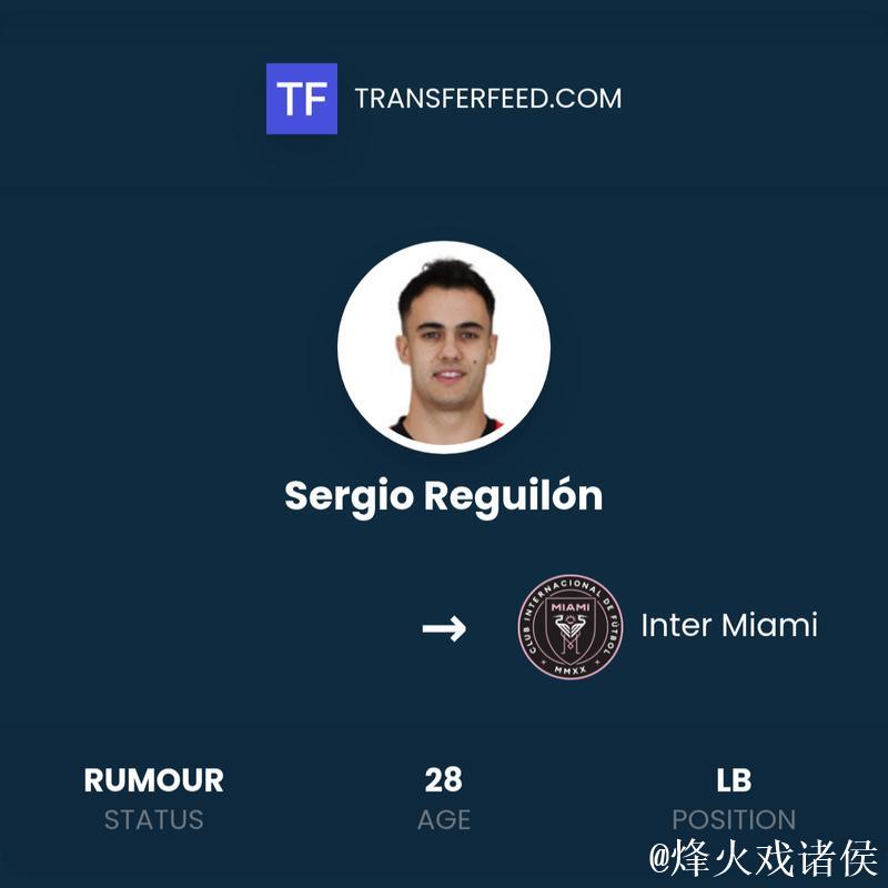 雷吉隆即将转会至迈阿密国际，记者透露。